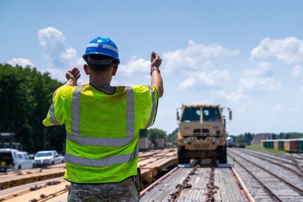 252nd Quartermaster Co. Redeployment Railhead Operations