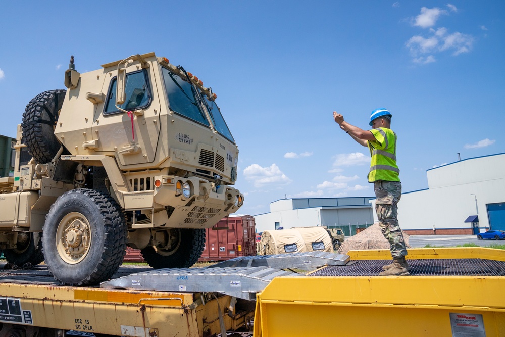 252nd Quartermaster Co. Redeployment Railhead Operations