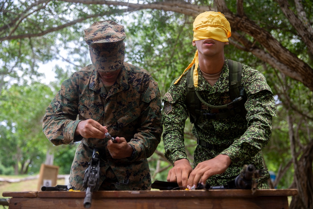 Rifle Assembly Competition in Brazil during UNITAS 2023