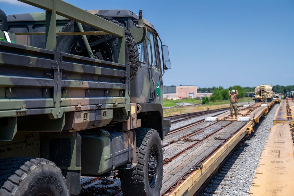 252nd Quartermaster Co. Redeployment Railhead Operations