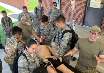 Civil Air Patrol cadets visit the 188th Wing