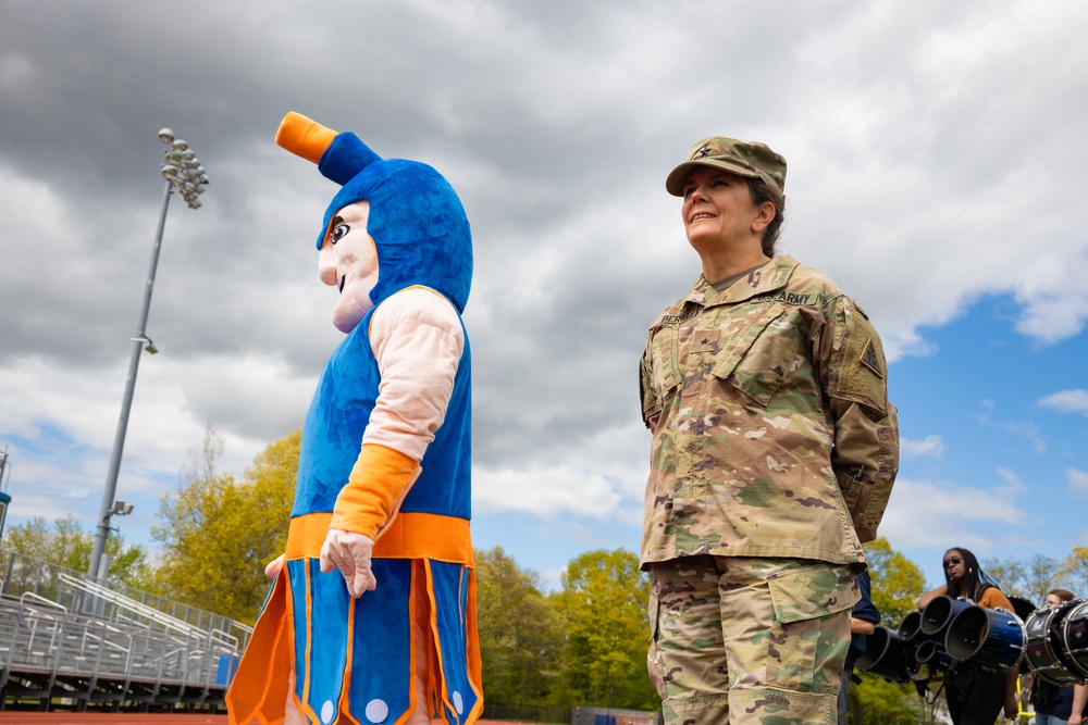 Connecticut Army National Guard aids in creation of CT's first high school girls flag