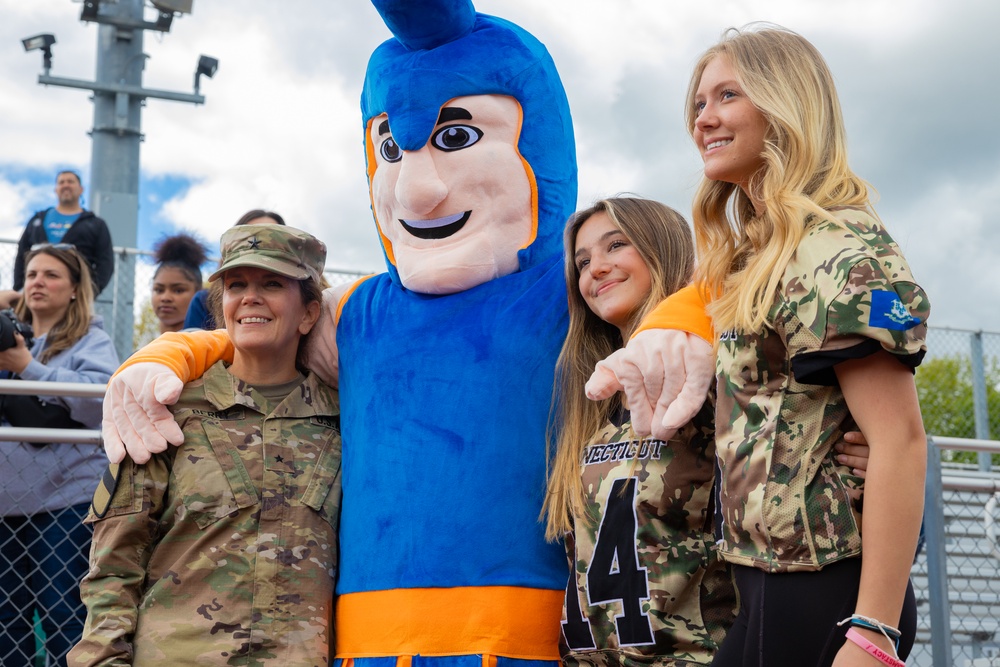 Connecticut Army National Guard aids in creation of CT's first high school girls flag