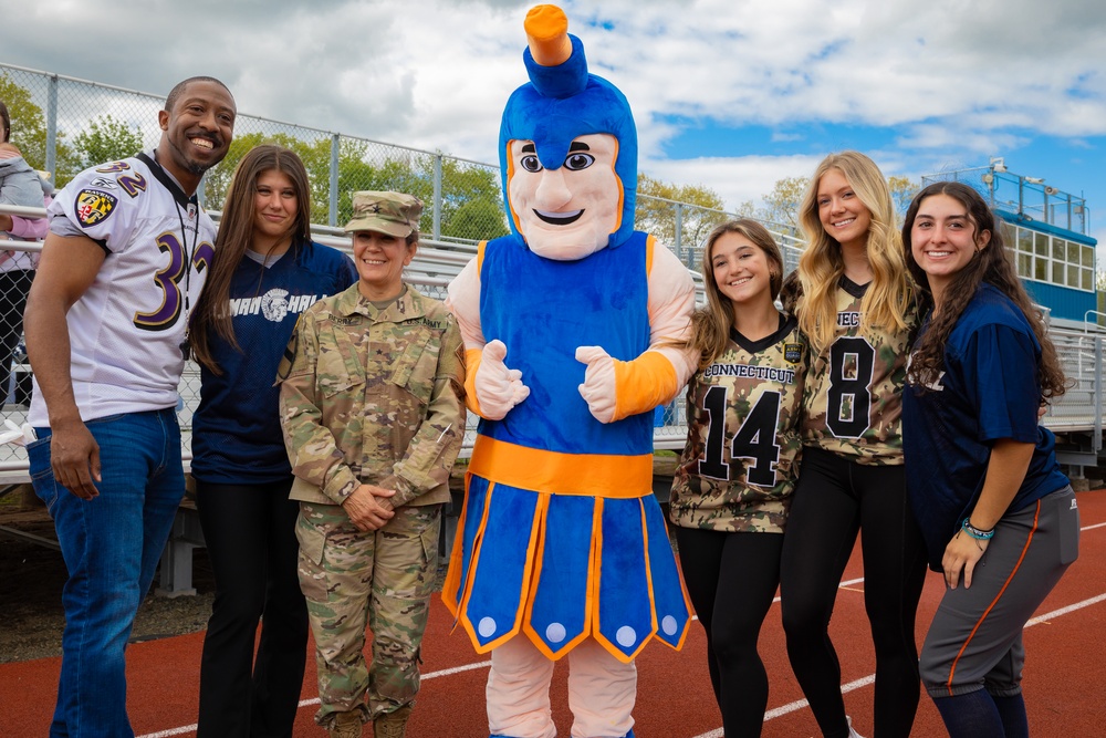 Connecticut Army National Guard aids in creation of CT's first high school girls flag