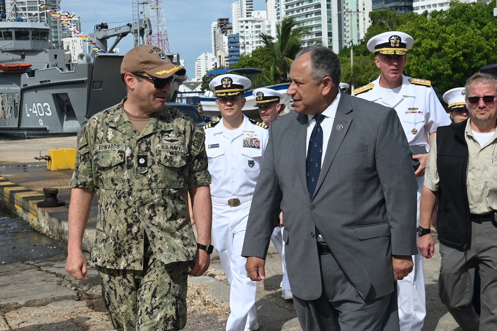 U.S. Secretary of the Navy visits UNITAS LXIV