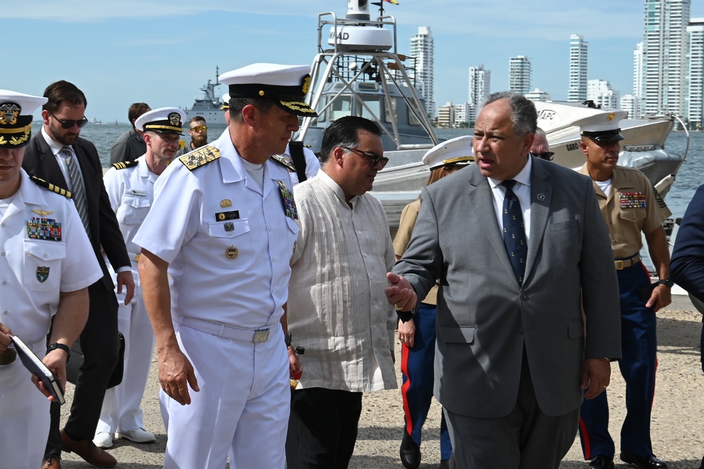 U.S. Secretary of the Navy visits UNITAS LXIV