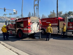Camp Pendleton firefighters help protect local community