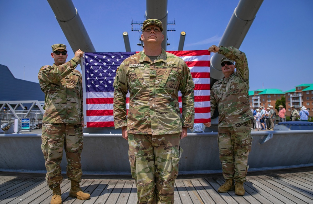 A Living Legacy: Reenlistment Aboard the USS Wisconsin