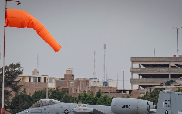 A-10s prepare for takeoff at Resolute Sentinel 23
