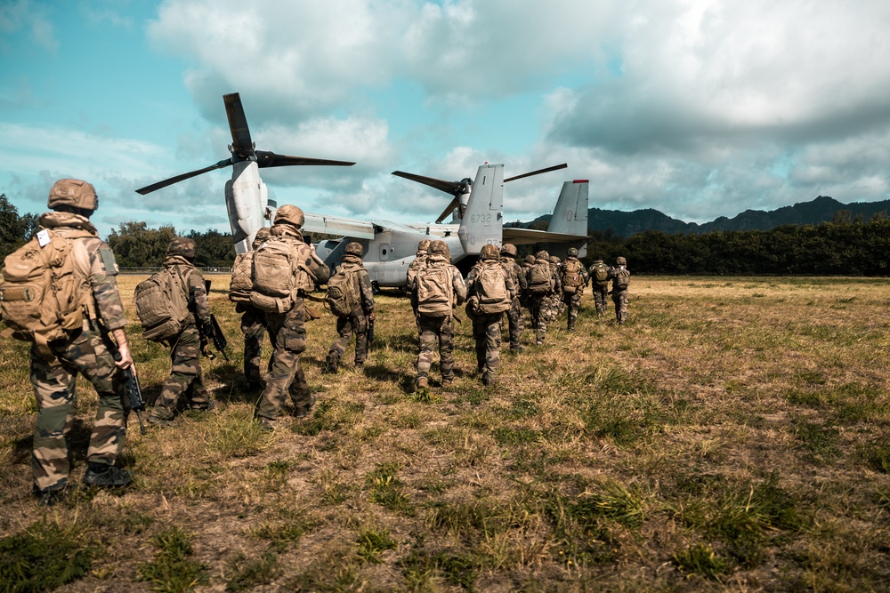 French Marines Visit Marine Corps Base Hawaii