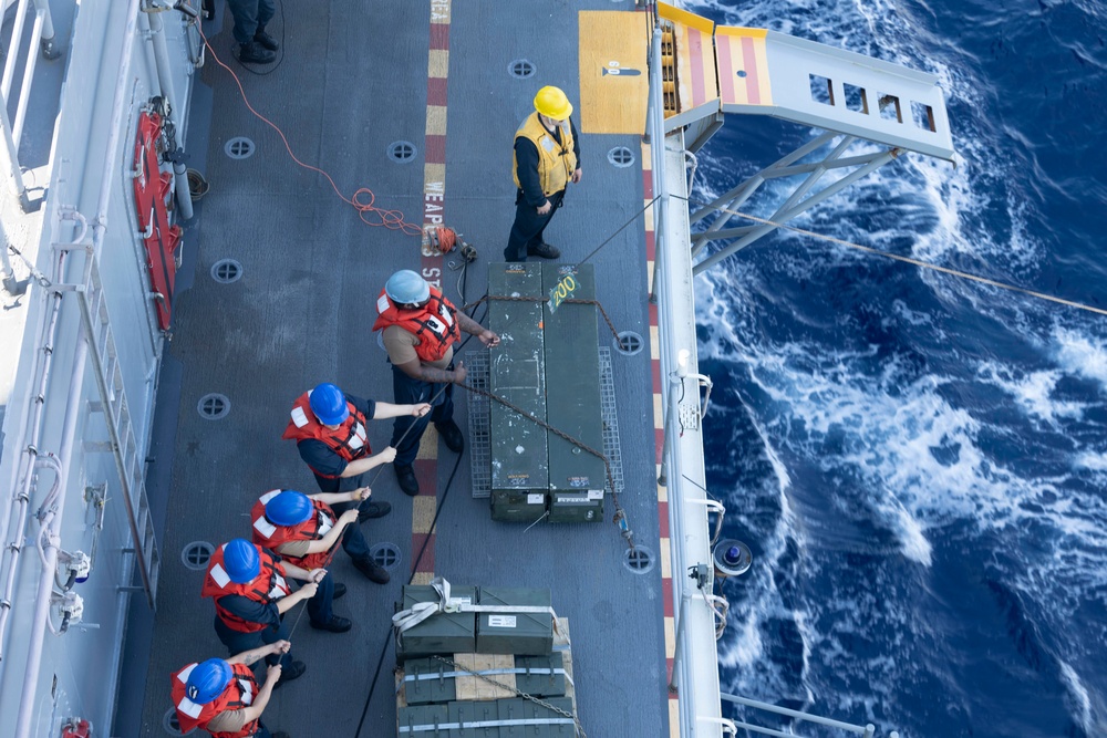 USS Bataan performs fueling at sea during deployment