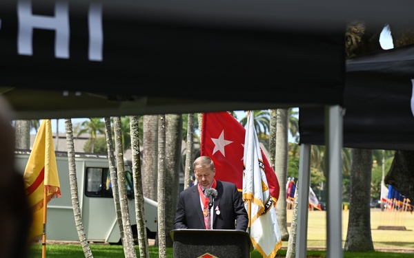 Deatrick relinquishes responsibility for Army installations in the Pacific