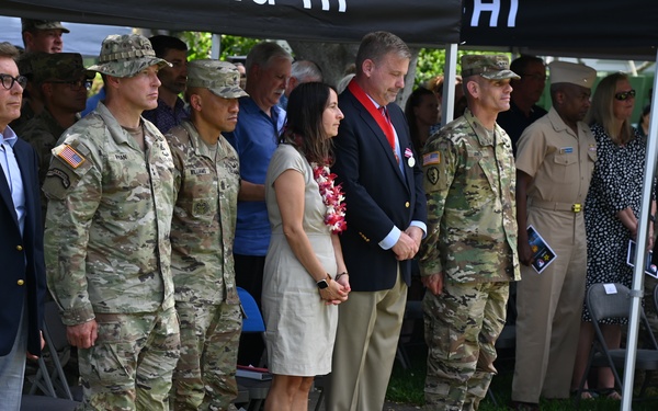 Deatrick relinquishes responsibility for Army installations in the Pacific