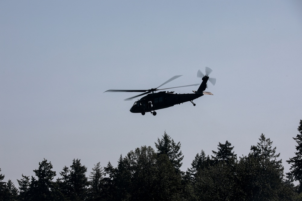 Warhawks support 1st Specials Forces Group Helocast