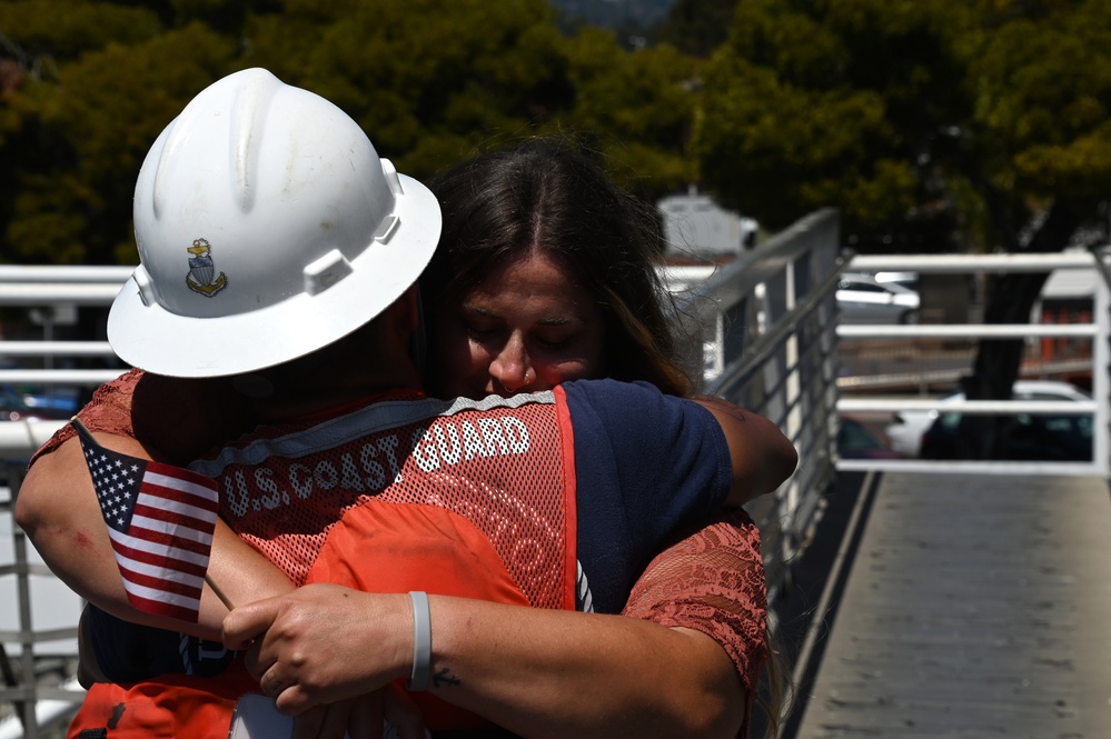 U.S. Coast Guard Cutter Stratton returns home from 118-day Indo-Pacific patrol