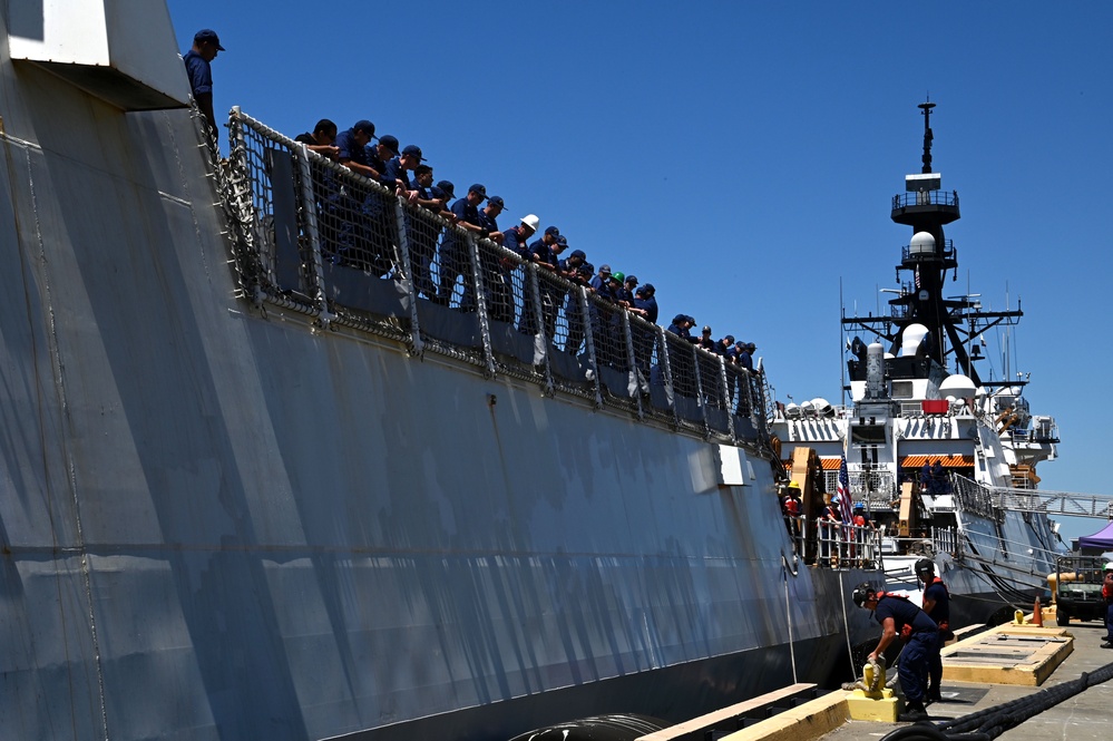 U.S. Coast Guard Cutter Stratton returns home from 118-day Indo-Pacific patrol