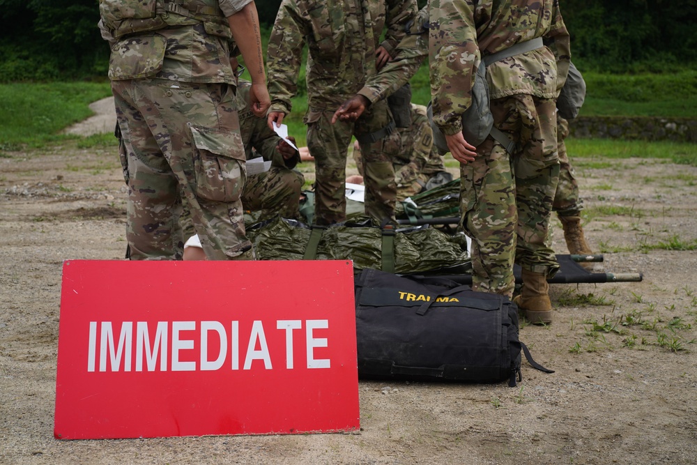 65th Medical Brigade Participates in MASCAL Training Event at Camp Casey
