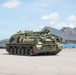 U.S. Army Soldiers from the 1st Battalion, 161stt Infantry, Washington National Guard unload an M-88A1 Bergepanzer Recovery Tank