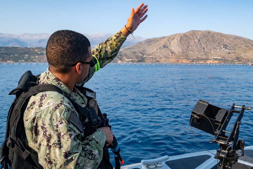 NSA Souda Bay Holds an ATTT Swimmer Attack Drill