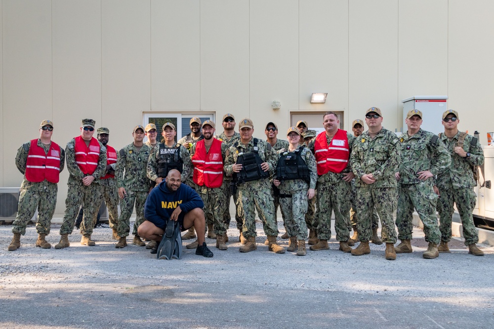 NSA Souda Bay Holds an ATTT Swimmer Attack Drill