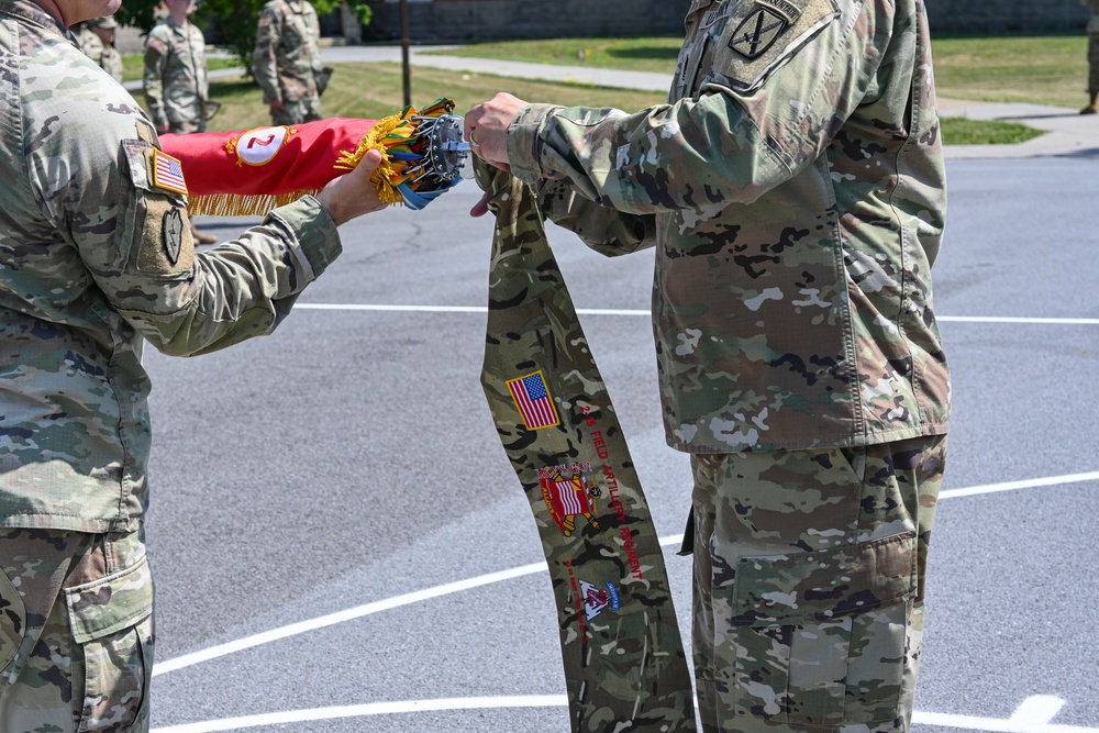 Allons Battalion Color Casing Ceremony