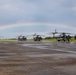 Rainbow Paints the Skyline over CH-53Es in Palawan