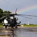 Rainbow Paints the Skyline over CH-53Es in Palawan