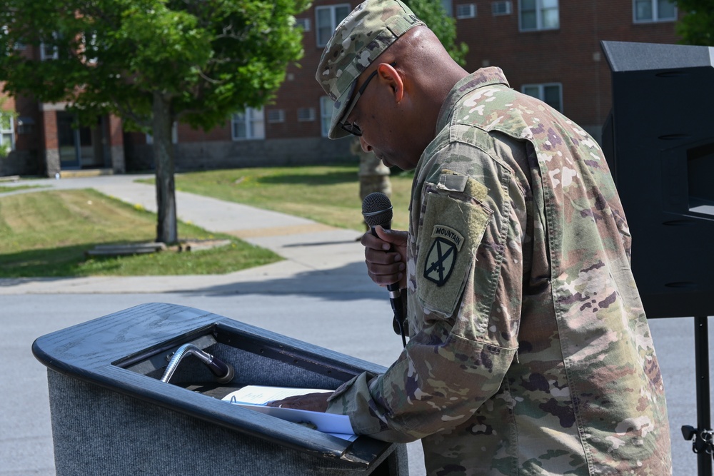 Allons Battalion Color Casing Ceremony