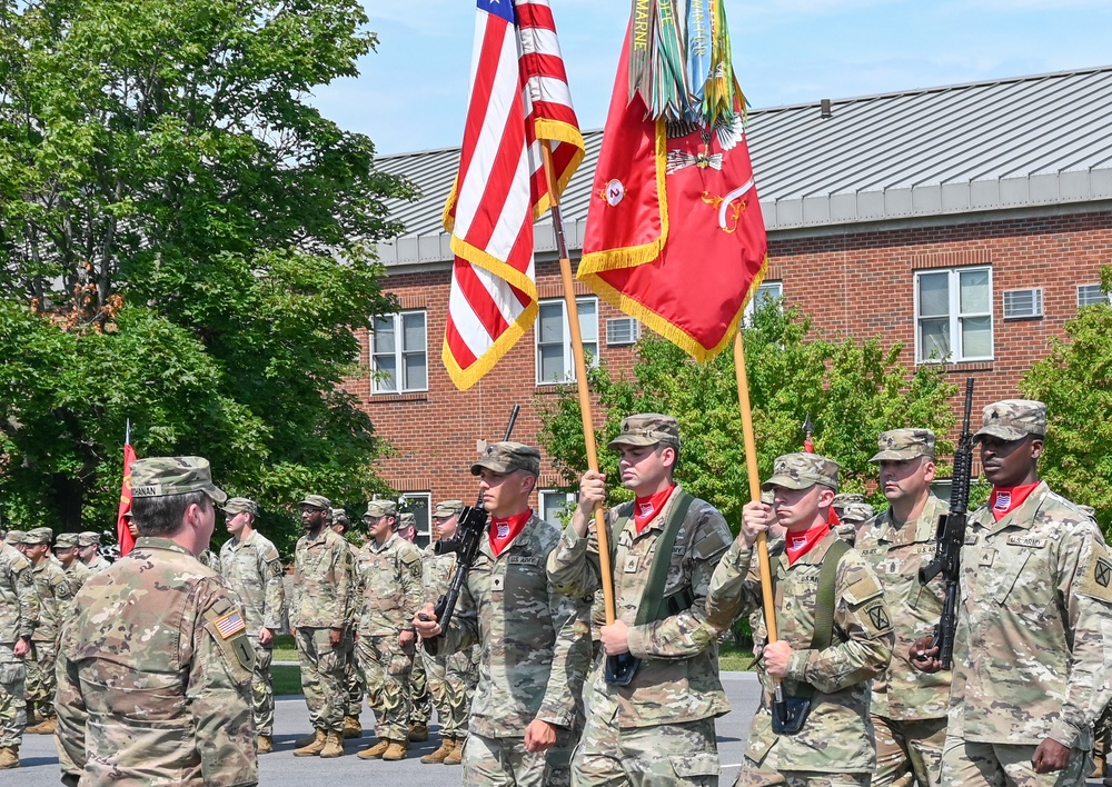 Allons Battalion Color Casing Ceremony