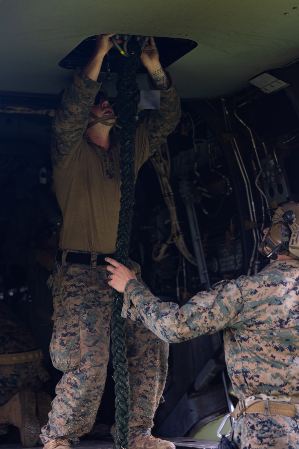 MASA 23: Dropping in | Marines with 3rd MLR fast rope out of an Osprey