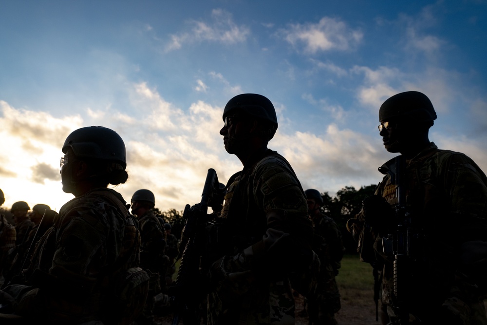 Security Forces trainees practice building clearing