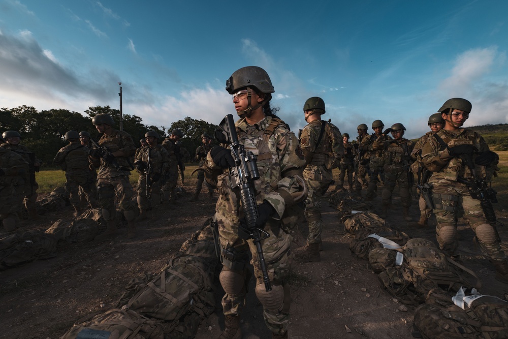 Security Forces trainees practice building clearing