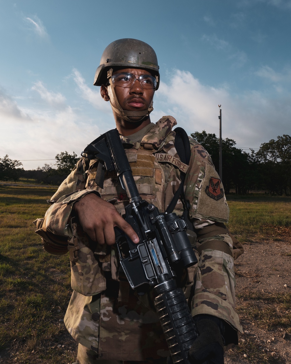 Security Forces trainees practice building clearing