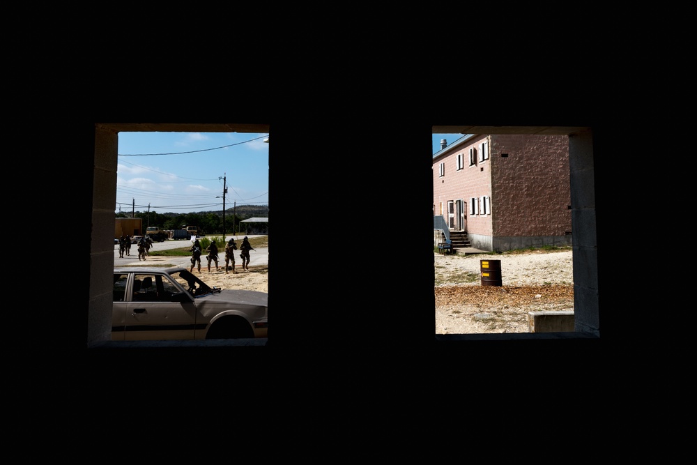 Security Forces trainees practice building clearing