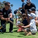 Navy parachute team, the &quot;Leap Frogs,&quot; jump into Coronado Island for 4th of July