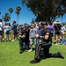 Navy parachute team, the &quot;Leap Frogs,&quot; jump into Coronado Island for 4th of July