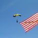 Navy parachute team, the &quot;Leap Frogs,&quot; jump into Coronado Island for 4th of July