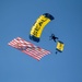 Navy parachute team, the &quot;Leap Frogs,&quot; jump into Coronado Island for 4th of July