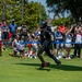 Navy parachute team, the &quot;Leap Frogs,&quot; jump into Coronado Island for 4th of July