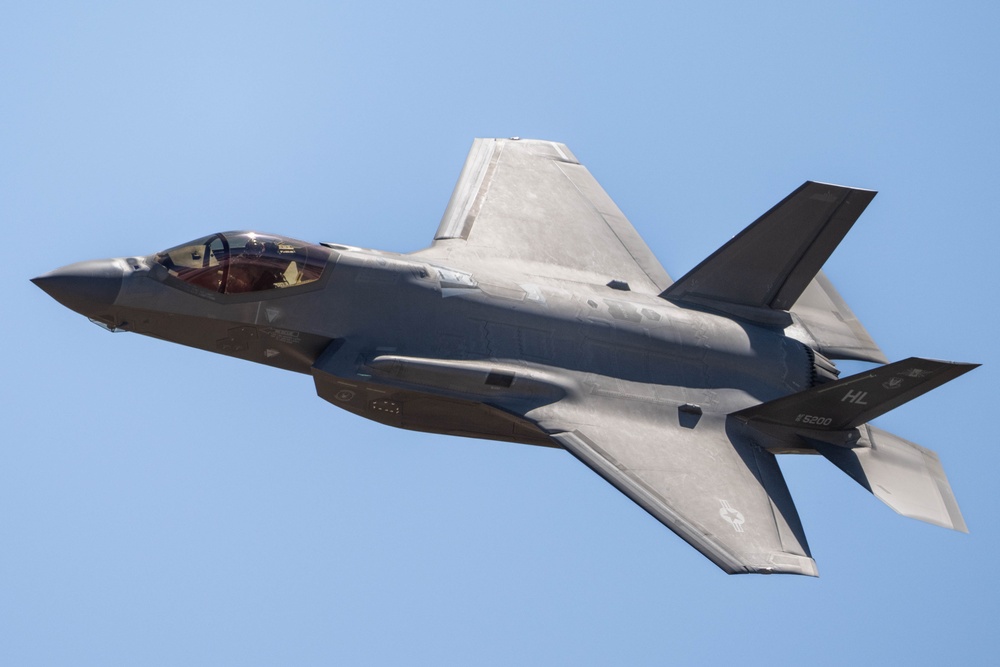 F-35A Lightning II Demonstration Team airshow practice