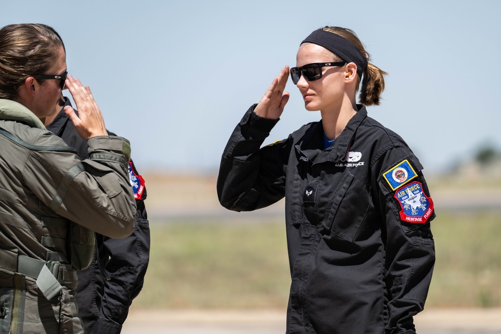 F-35A Lightning II Demonstration Team airshow practice