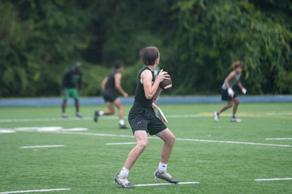 High school football scrimmage fosters community, relationships at the 1 SOW