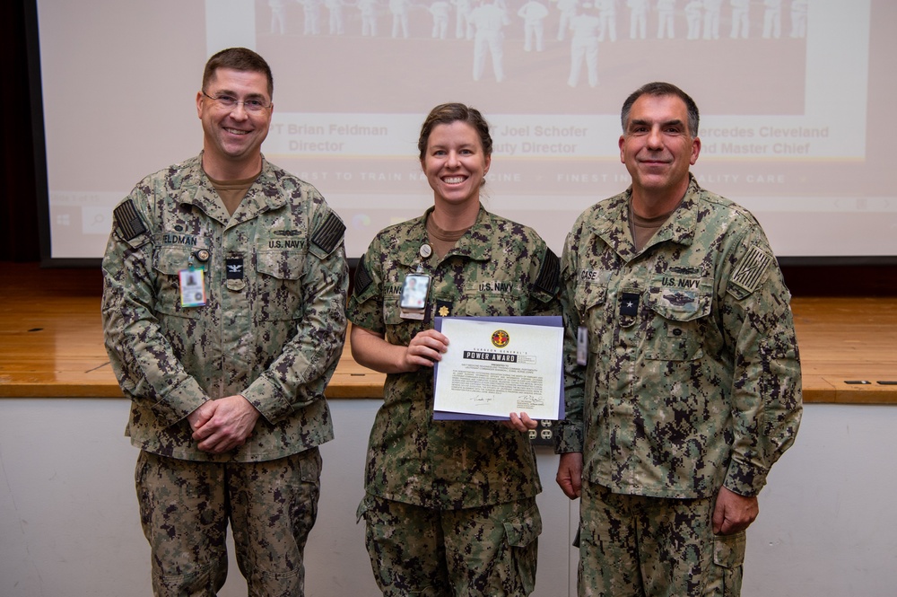 NMRTC Portsmouth nurse receives Navy Surgeon General's Power Award