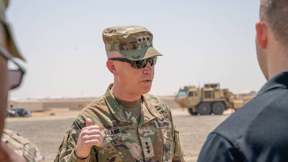 USARCENT Leadership Observe Autonomous Vehicle Training