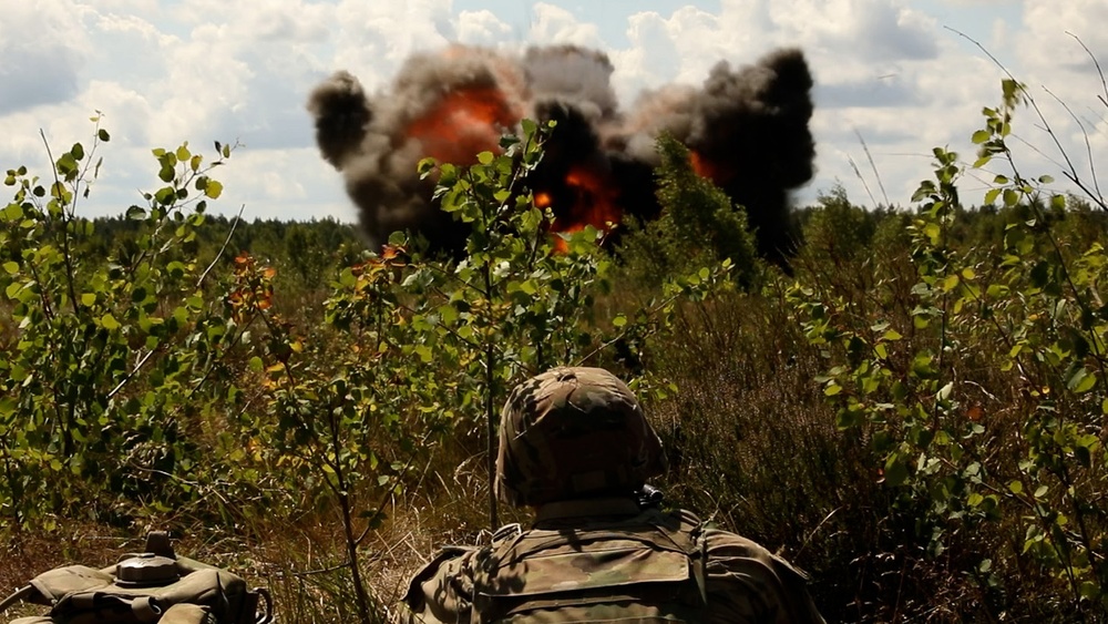 8th Engineer Battalion with Task Force Ivy conducts live-demolition exercise