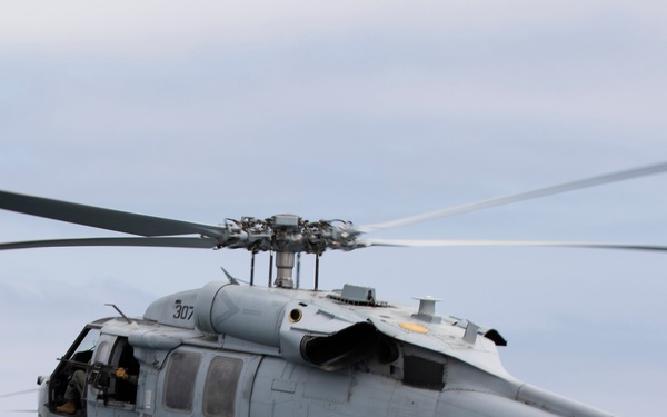 &quot;Firehawks&quot; of Helicopter Sea Combat Squadron 85 Conduct Final Flight