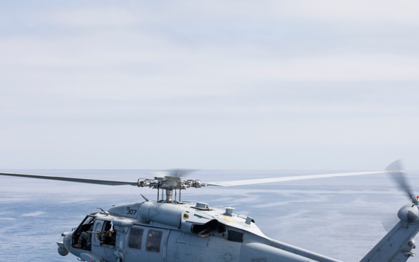 &quot;Firehawks&quot; of Helicopter Sea Combat Squadron 85 Conduct Final Flight