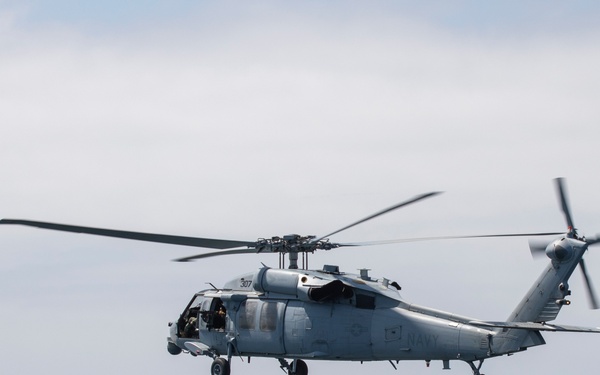 &quot;Firehawks&quot; of Helicopter Sea Combat Squadron 85 Conduct Final Flight