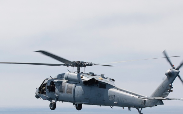 &quot;Firehawks&quot; of Helicopter Sea Combat Squadron 85 Conduct Final Flight
