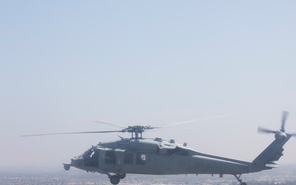 &quot;Firehawks&quot; of Helicopter Sea Combat Squadron 85 Conduct Final Flight